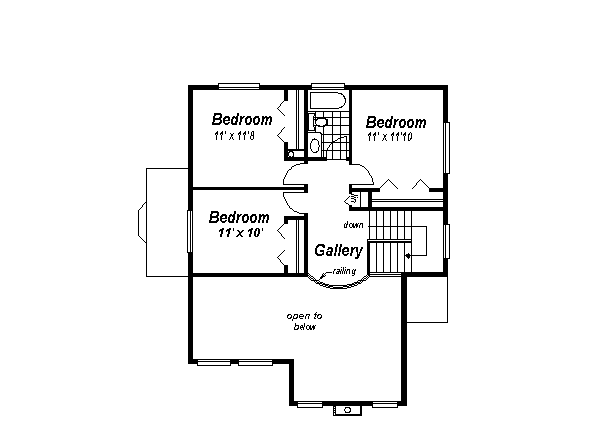upper floor house blueprint
