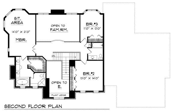 upper floor house blueprint