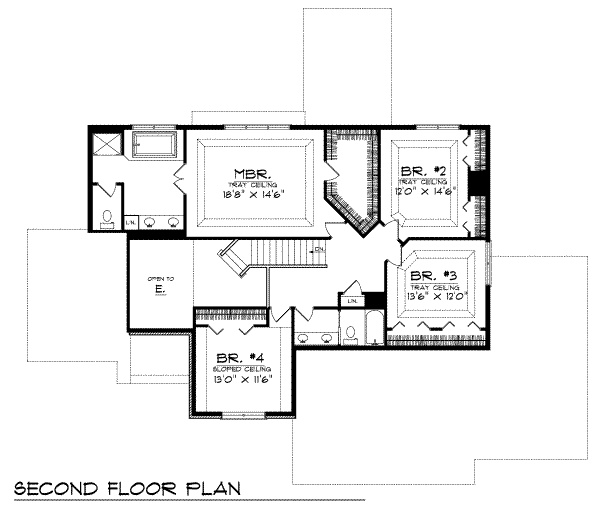 upper floor house blueprint