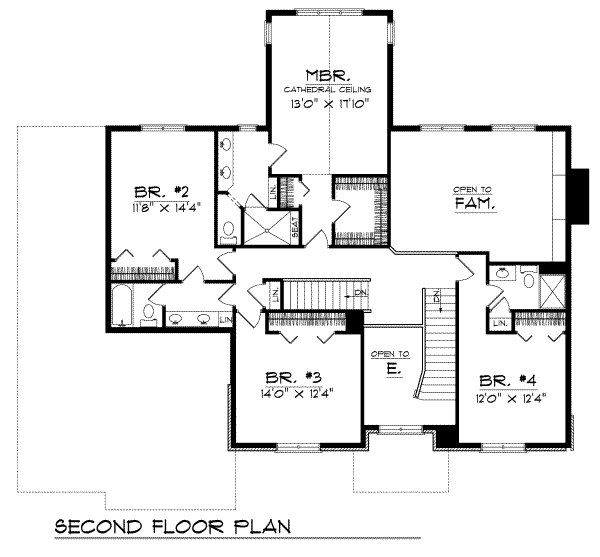 upper floor house blueprint