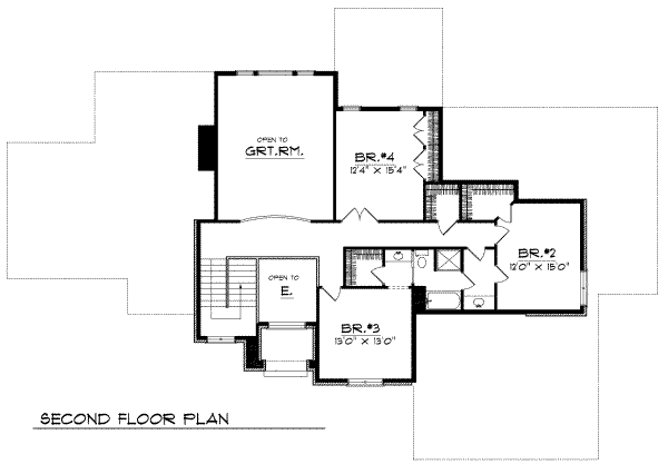 upper floor house blueprint