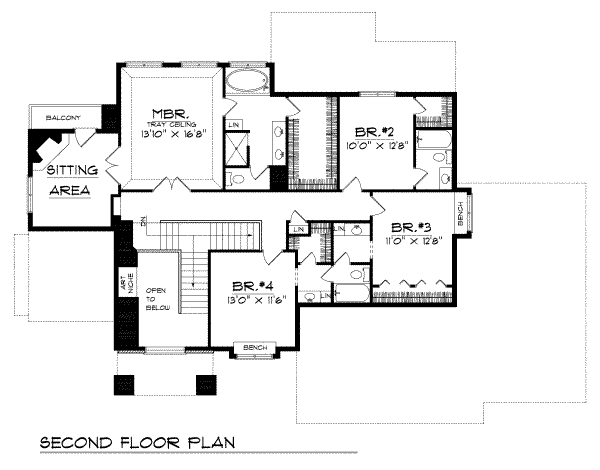 upper floor house blueprint