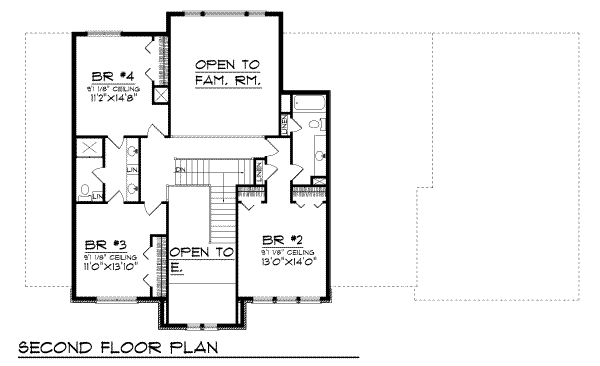 upper floor house blueprint
