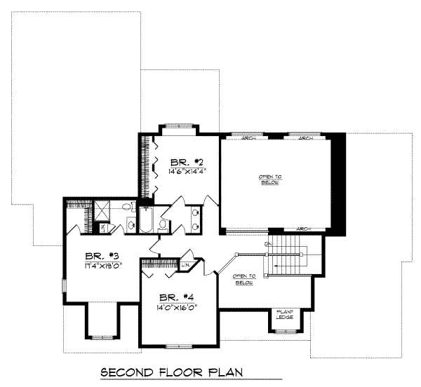 upper floor house blueprint