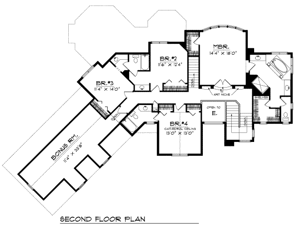 upper floor house blueprint