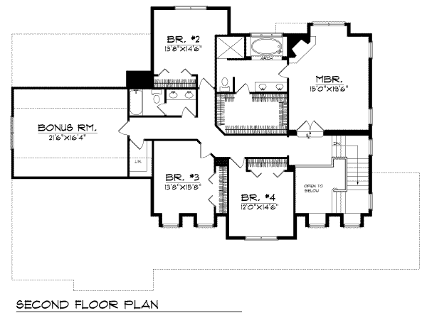 upper floor house blueprint