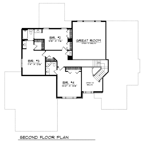 upper floor house blueprint