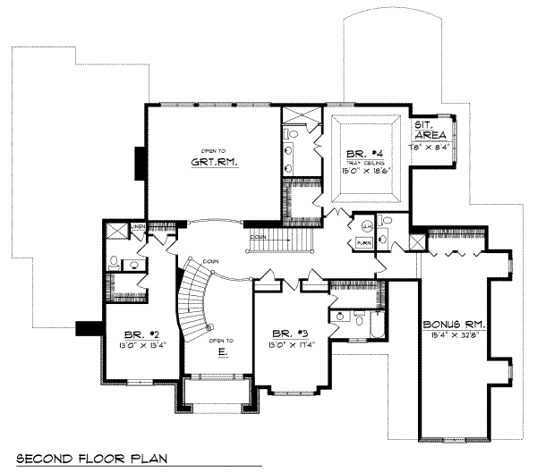 upper floor house blueprint