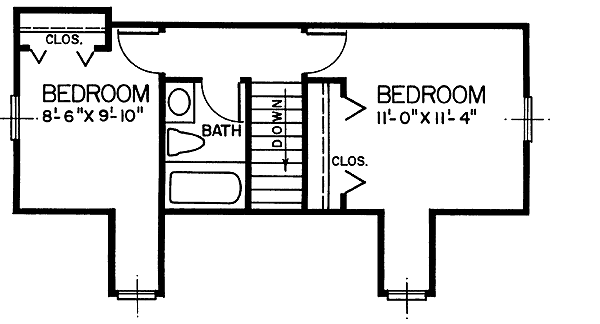 upper floor house blueprint
