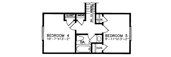 upper floor house blueprint