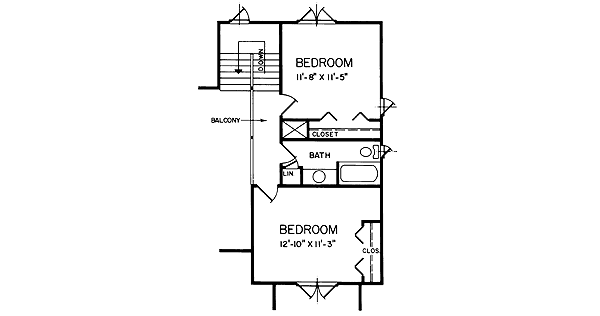 upper floor house blueprint