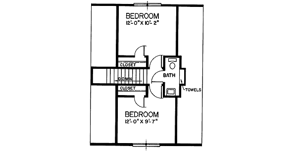 upper floor house blueprint