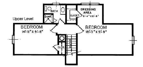 upper floor house blueprint