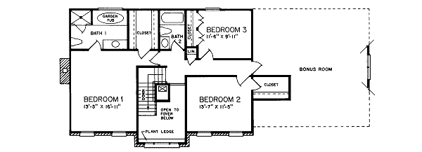 upper floor house blueprint