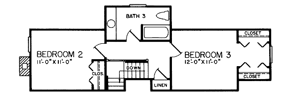 upper floor house blueprint