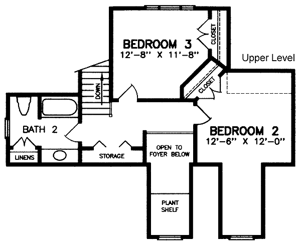 upper floor house blueprint