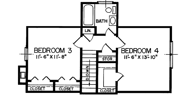 upper floor house blueprint