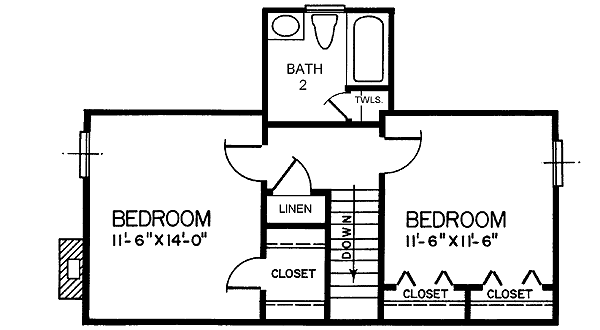 upper floor house blueprint