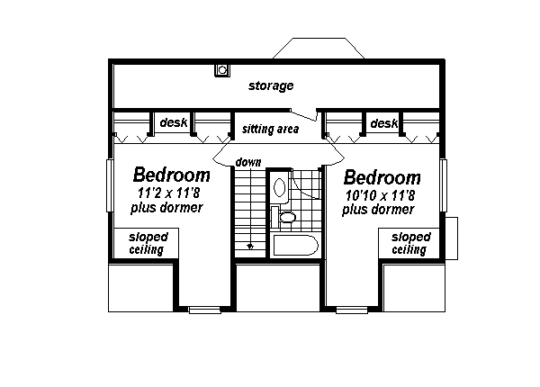 upper floor house blueprint