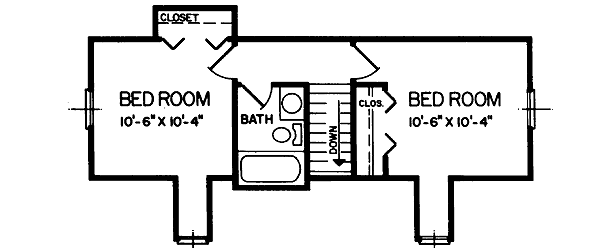 upper floor house blueprint