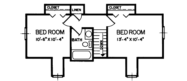 upper floor house blueprint