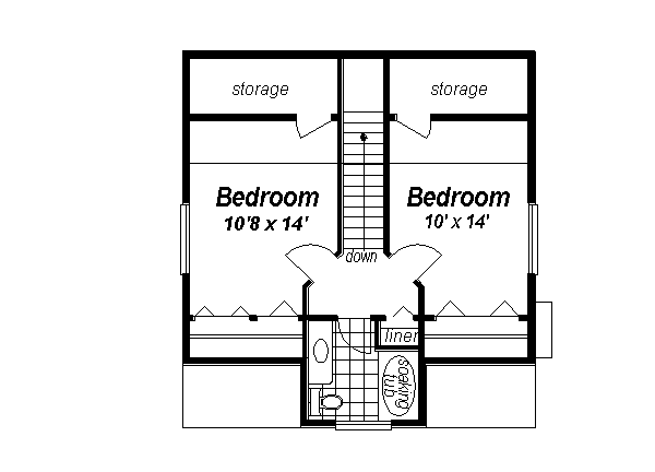 upper floor house blueprint