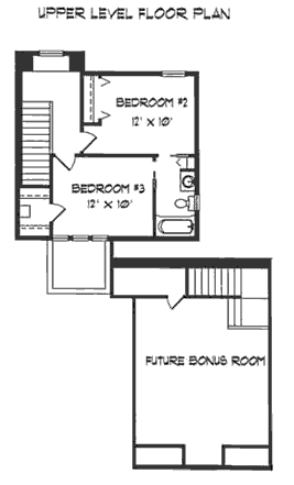 upper floor house blueprint