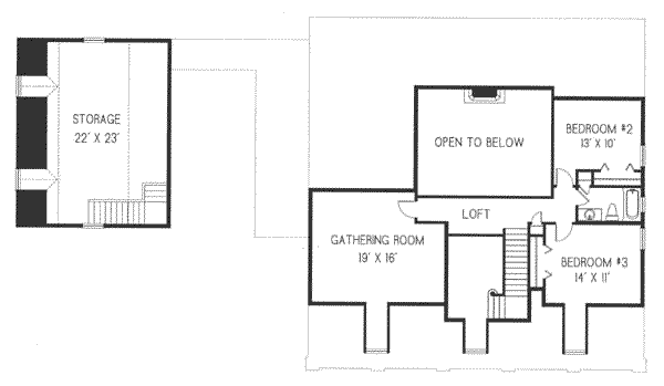 upper floor house blueprint