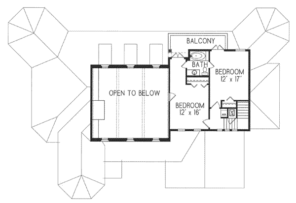 upper floor house blueprint