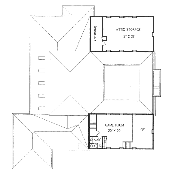 upper floor house blueprint
