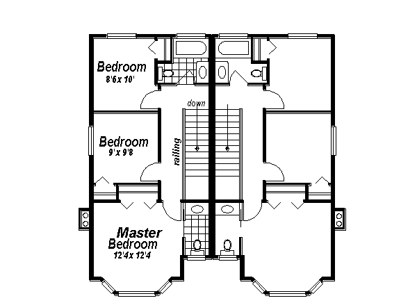 upper floor house blueprint