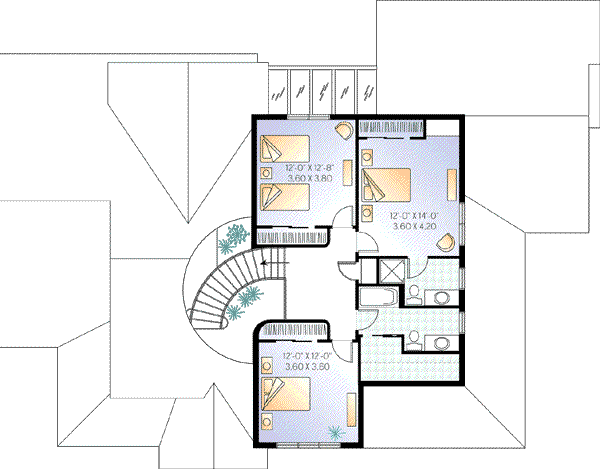 upper floor house blueprint