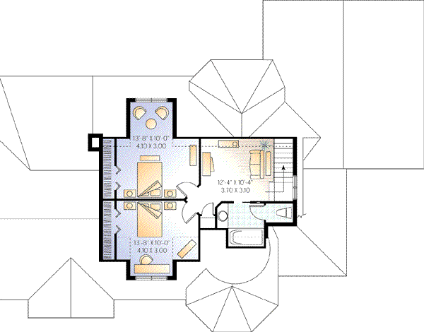 upper floor house blueprint