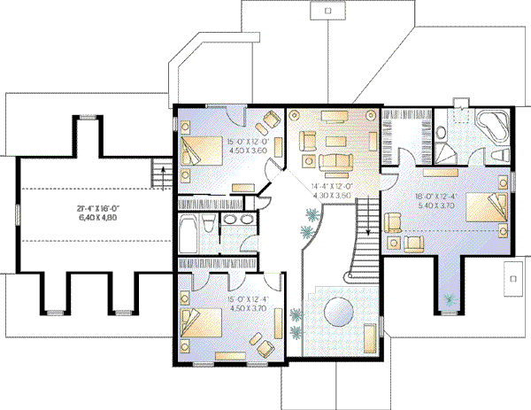 upper floor house blueprint