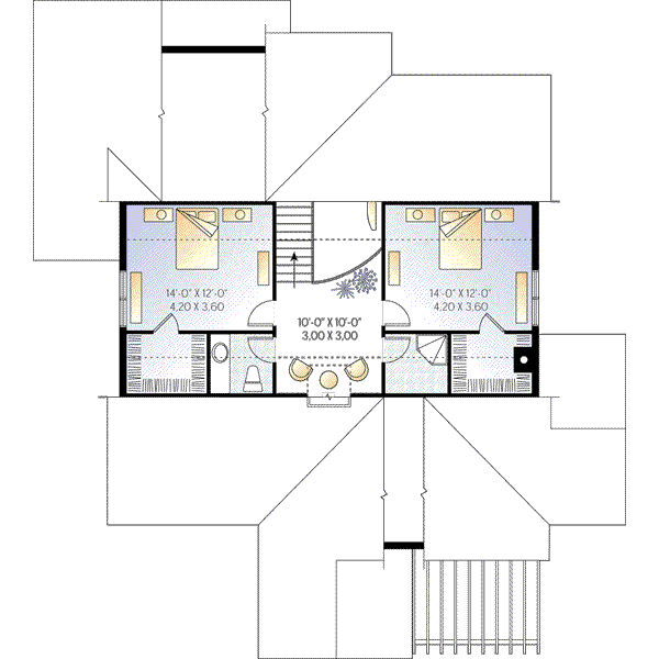 upper floor house blueprint