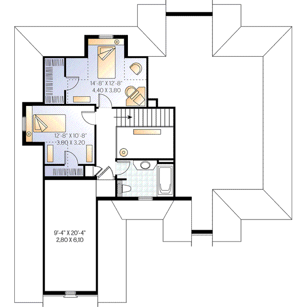 upper floor house blueprint