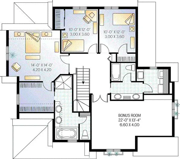 upper floor house blueprint
