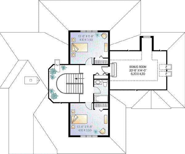 upper floor house blueprint