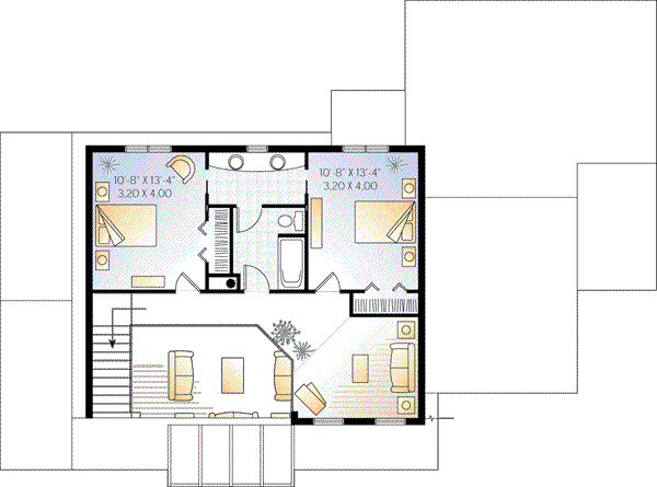 upper floor house blueprint