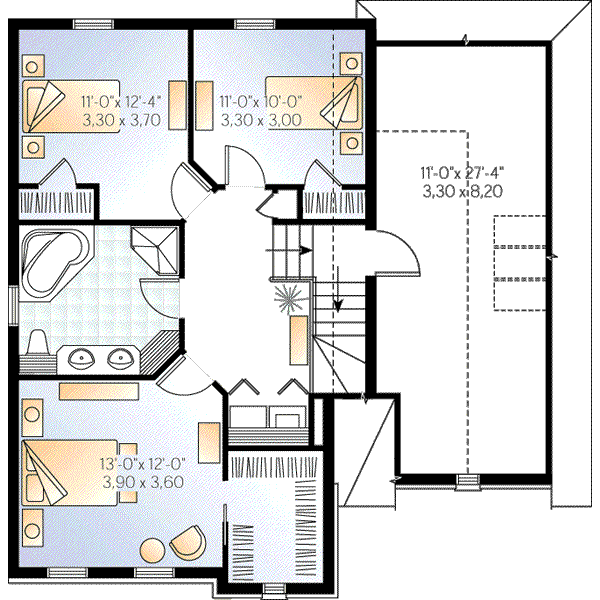 upper floor house blueprint
