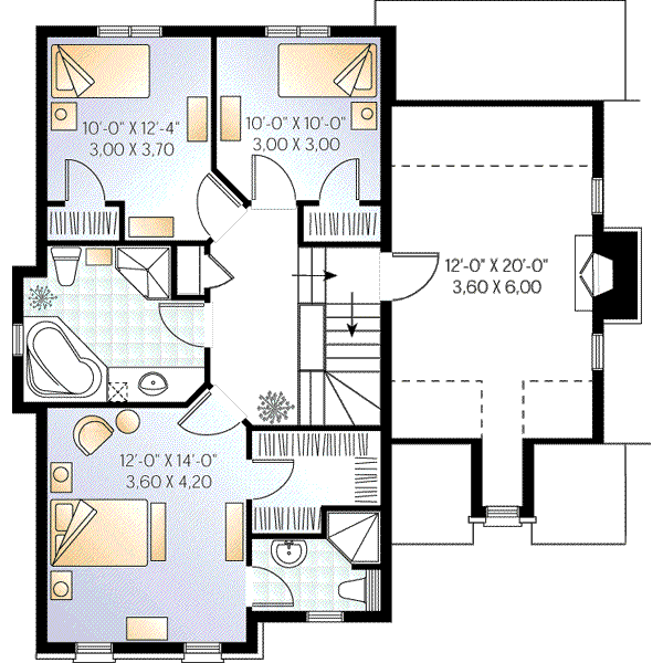 upper floor house blueprint