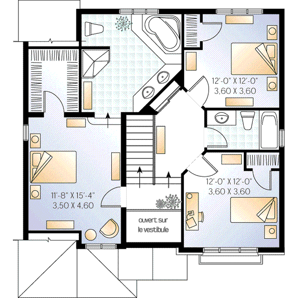 upper floor house blueprint