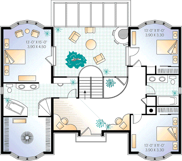 upper floor house blueprint