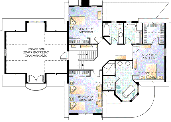 upper floor house blueprint