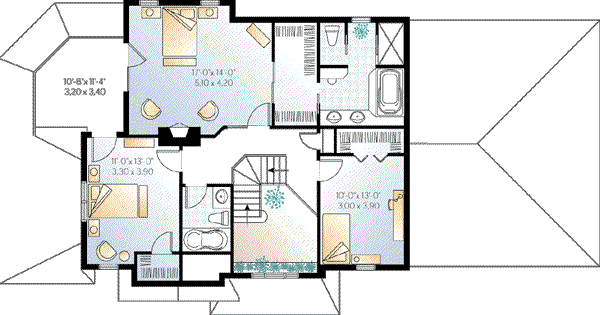upper floor house blueprint