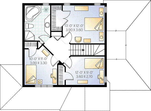 upper floor house blueprint