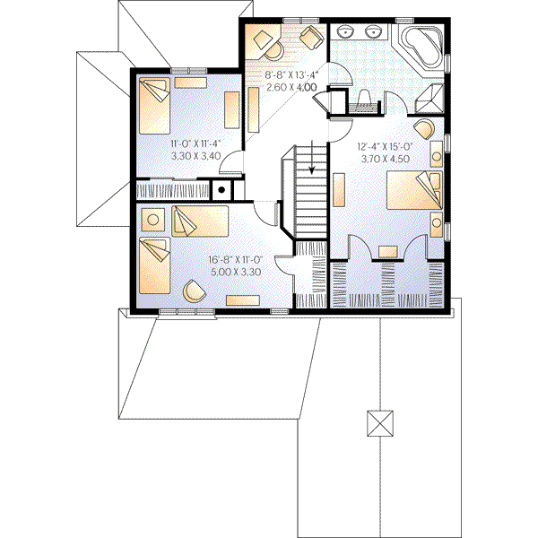 upper floor house blueprint