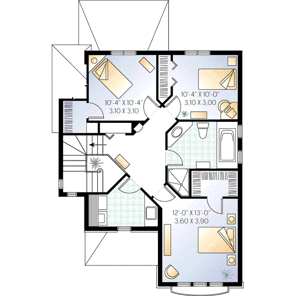 upper floor house blueprint
