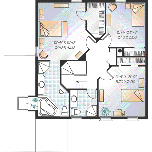 upper floor house blueprint