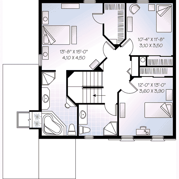 upper floor house blueprint